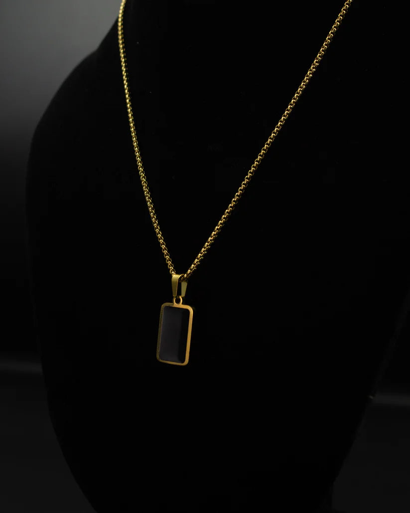 Sleek Black Pendant