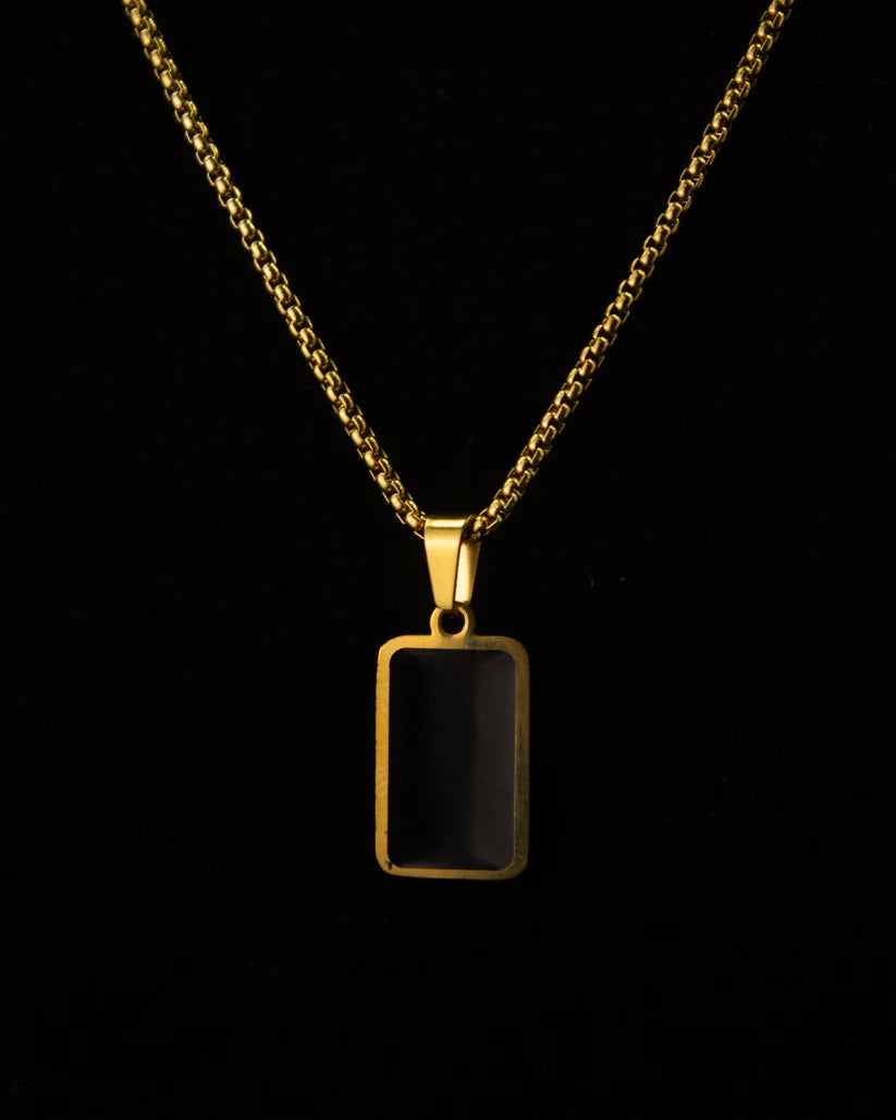 Sleek Black Pendant